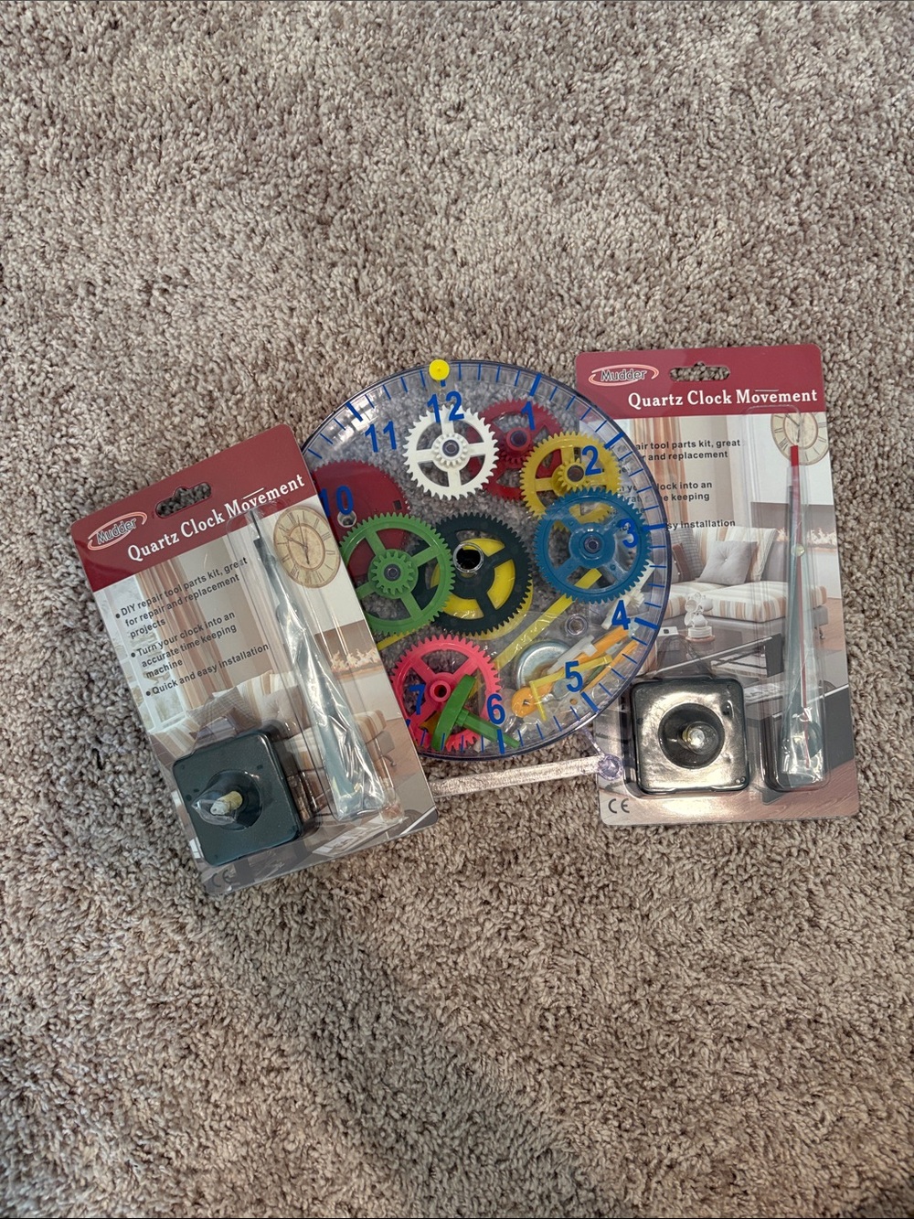 DIY Clock sets (3) - brand new!